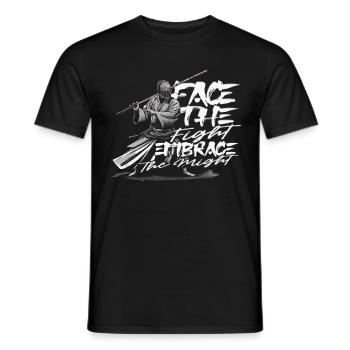 Kendo Japanische Kampfsportarten - Männer T-Shirt - Schwarz - Vorne - AI Model Male 178 light (178cm)