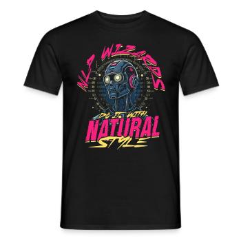 Linguiste informaticien - T-shirt homme - noir - Devant - AI Model Male 178 light (178cm)