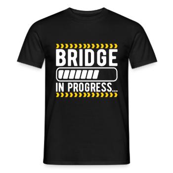 Ingénieur des ponts Construction de ponts - T-shirt homme - noir - Devant - AI Model Male 178 light (178cm)