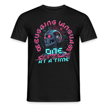 Computerlinguist - Männer T-Shirt - Schwarz - Vorne - AI Model Male 178 light (178cm)