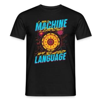 Linguiste informaticien - T-shirt homme - noir - Devant - AI Model Male 178 light (178cm)