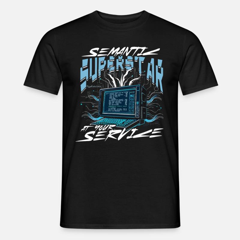 Computerlinguist - Männer T-Shirt - Schwarz