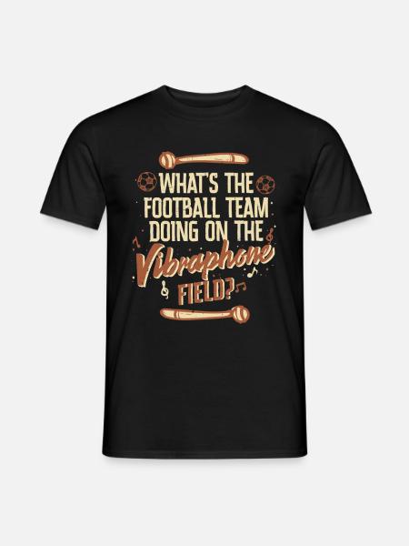 Vibraphon Marimba - Männer T-Shirt - Schwarz