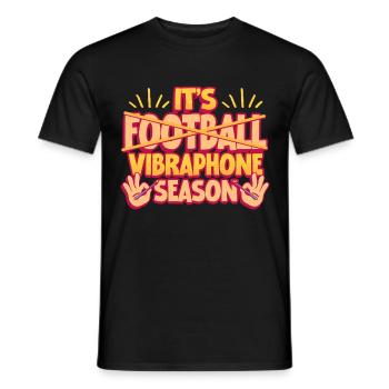 Vibraphon Marimba C’est la saison des vibraphones - T-shirt homme - noir - Devant - AI Model Male 178 light (178cm)