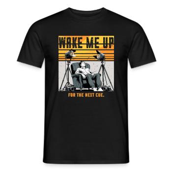 Lighting Technician Lighting Technician - Men's T-Shirt - black - Front - AI Model Male 178 light (178cm)