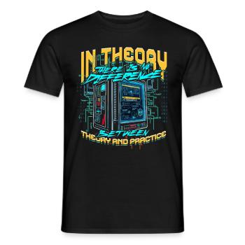 Theoretical Computer Scientist - Men's T-Shirt - black - Front - AI Model Male 178 light (178cm)