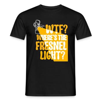 Technicien d’éclairage Technicien d’éclairage - T-shirt homme - noir - Devant - AI Model Male 178 light (178cm)