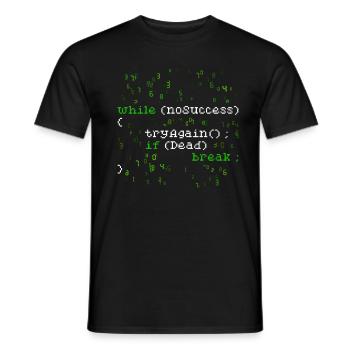 Informatiker Theoretical Computer Scientist - Men's T-Shirt - black - Front - AI Model Male 178 light (178cm)