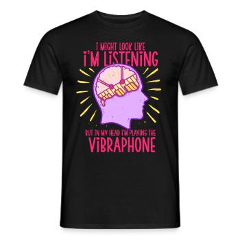 Vibraphon Marimba - Männer T-Shirt - Schwarz - Vorne - AI Model Male 178 light (178cm)