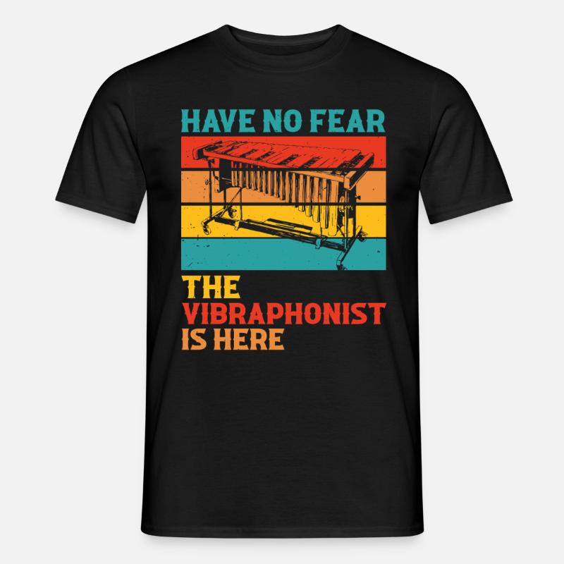 Vibraphone, marimba, vibraphonist - Men's T-shirt - black