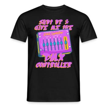 Technicien d’éclairage Technicien d’éclairage - T-shirt homme - noir - Devant - AI Model Male 178 light (178cm)