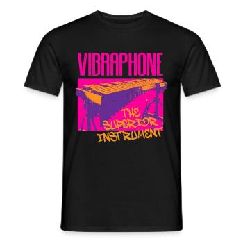 Vibraphon Vibraphone The Superior Instrument - Männer T-Shirt - Schwarz - Vorne - AI Model Male 178 light (178cm)