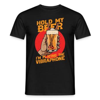 Vibraphon Marimba - Männer T-Shirt - Schwarz - Vorne - AI Model Male 178 light (178cm)