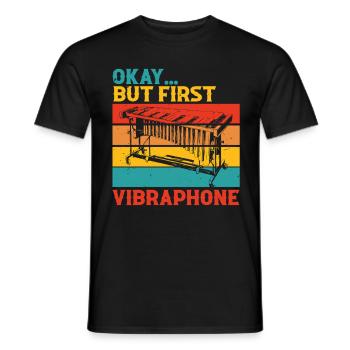 Vibraphone Marimba - T-shirt homme - noir - Devant - AI Model Male 178 light (178cm)