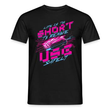 Theoretical Computer Scientist - Men's T-Shirt - black - Front - AI Model Male 178 light (178cm)