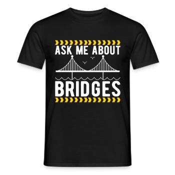Ingénieur des ponts Construction de ponts - T-shirt homme - noir - Devant - AI Model Male 178 light (178cm)