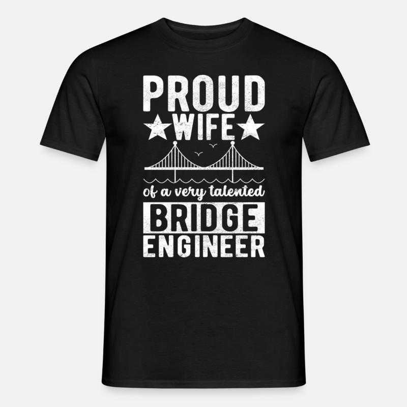 Bridge Engineer Bridge Construction - Men's T-Shirt - black