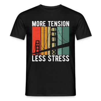 Ingénieur des ponts Construction de ponts - T-shirt homme - noir - Devant - AI Model Male 178 light (178cm)