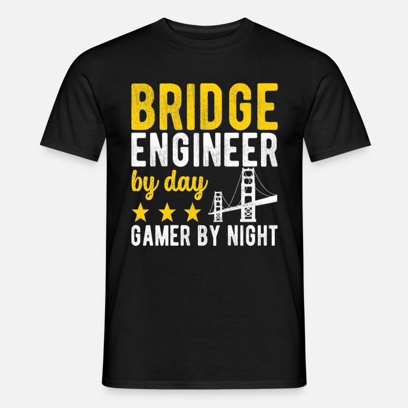Bridge Engineer Bridge Construction - Men's T-shirt - black
