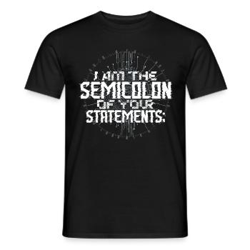 Theoretical Computer Scientist - Men's T-Shirt - black - Front - AI Model Male 178 light (178cm)
