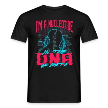 Bioinformatician Nucleotide In The DNA Of Data - Men's T-Shirt - black - Front - AI Model Male 178 light (178cm)
