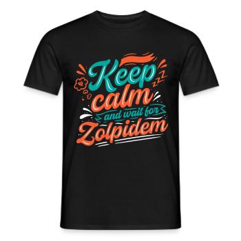 Infirmière psychiatrique - T-shirt homme - noir - Devant - AI Model Male 178 light (178cm)