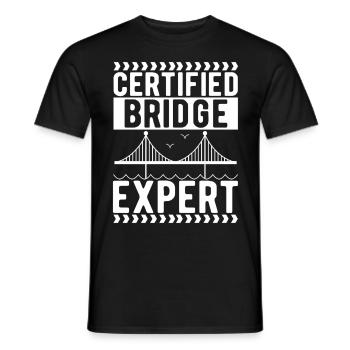 Ingénieur des ponts Construction de ponts - T-shirt homme - noir - Devant - AI Model Male 178 light (178cm)