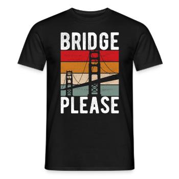 Ingénieur des ponts Construction de ponts - T-shirt homme - noir - Devant - AI Model Male 178 light (178cm)