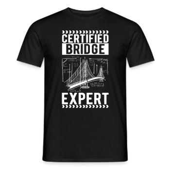 Ingénieur des ponts Construction de ponts - T-shirt homme - noir - Devant - AI Model Male 178 light (178cm)