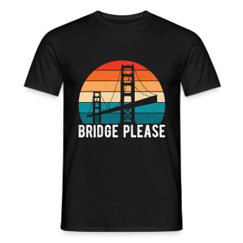 Ingénieur des ponts Construction de ponts - T-shirt homme - noir - Devant - AI Model Male 178 light (178cm)