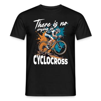 Cyclo-cross, il n’y a pas de pleurs en cyclo-cross - T-shirt homme - noir - Devant - AI Model Male 178 light (178cm)
