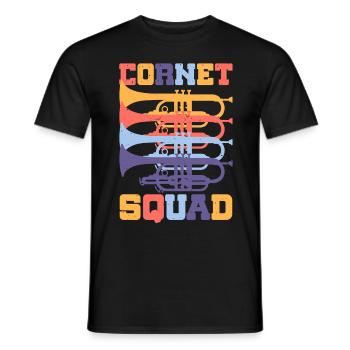 Kornett Kornettspieler Cornet Squad - Männer T-Shirt - Schwarz - Vorne - AI Model Male 178 light (178cm)