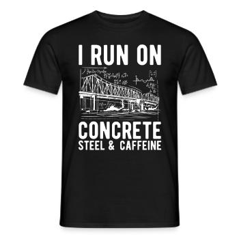Ingénieur des ponts Construction de ponts - T-shirt homme - noir - Devant - AI Model Male 178 light (178cm)