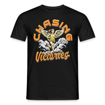 Marathoniens à la poursuite des victoires - T-shirt homme - noir - Devant - AI Model Male 178 light (178cm)