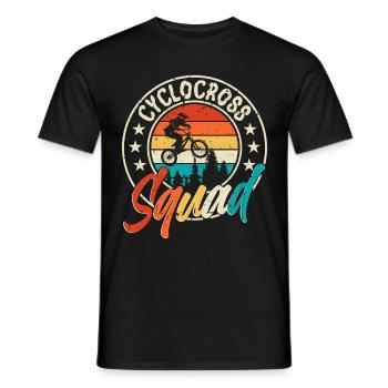 Équipe de cyclo-cross - T-shirt homme - noir - Devant - AI Model Male 178 light (178cm)