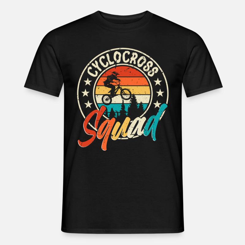 Cyclocross Squad - Männer T-Shirt - Schwarz