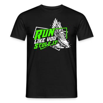 Marathon Marathons Coureurs Running - T-shirt homme - noir - Devant - AI Model Male 178 light (178cm)