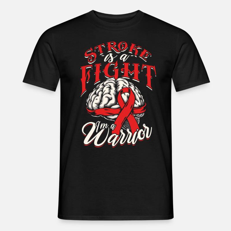 Schlaganfall Erholung - Männer T-Shirt - Schwarz