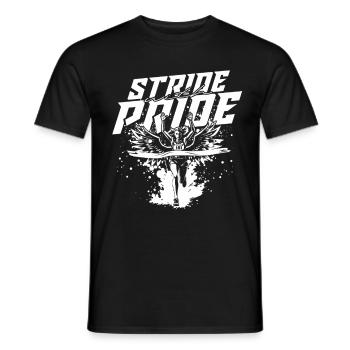 Marathon, marathonien, foulez avec fierté - T-shirt homme - noir - Devant - AI Model Male 178 light (178cm)