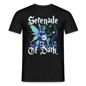 Fairycore Fairy Gothic Serenade Of Dark - Men's T-Shirt - black - Front - AI Model Male 178 light (178cm)