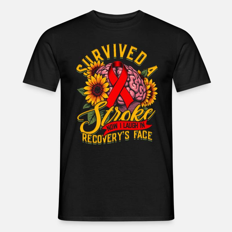 Schlaganfall Erholung - Männer T-Shirt - Schwarz