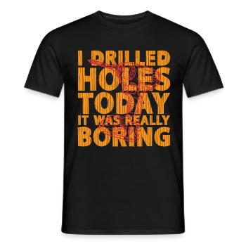 Cutting machine operator CNC router - Men's T-Shirt - black - Front - AI Model Male 178 light (178cm)
