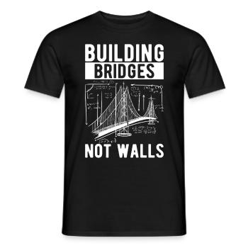 Ingénieur des ponts Construction de ponts - T-shirt homme - noir - Devant - AI Model Male 178 light (178cm)