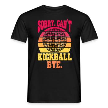 Joueurs de kickball - T-shirt homme - noir - Devant - AI Model Male 178 light (178cm)