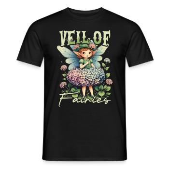 Fairycore Fee Gotisch - Männer T-Shirt - Schwarz - Vorne - AI Model Male 178 light (178cm)