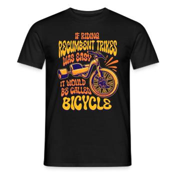 Tricycle couché Tricycle couché - T-shirt homme - noir - Devant - AI Model Male 178 light (178cm)