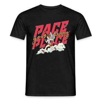 Marathon Marathons Coureurs Running - T-shirt homme - noir - Devant - AI Model Male 178 light (178cm)