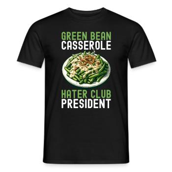 Casserole de haricots verts - T-shirt homme - noir - Devant - AI Model Male 178 light (178cm)