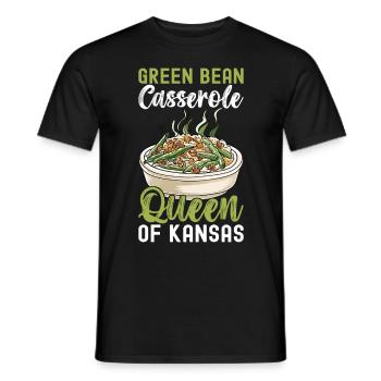 Casserole de haricots verts - T-shirt homme - noir - Devant - AI Model Male 178 light (178cm)