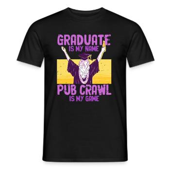 Tournée des bars Tournée des pubs - T-shirt homme - noir - Devant - AI Model Male 178 light (178cm)